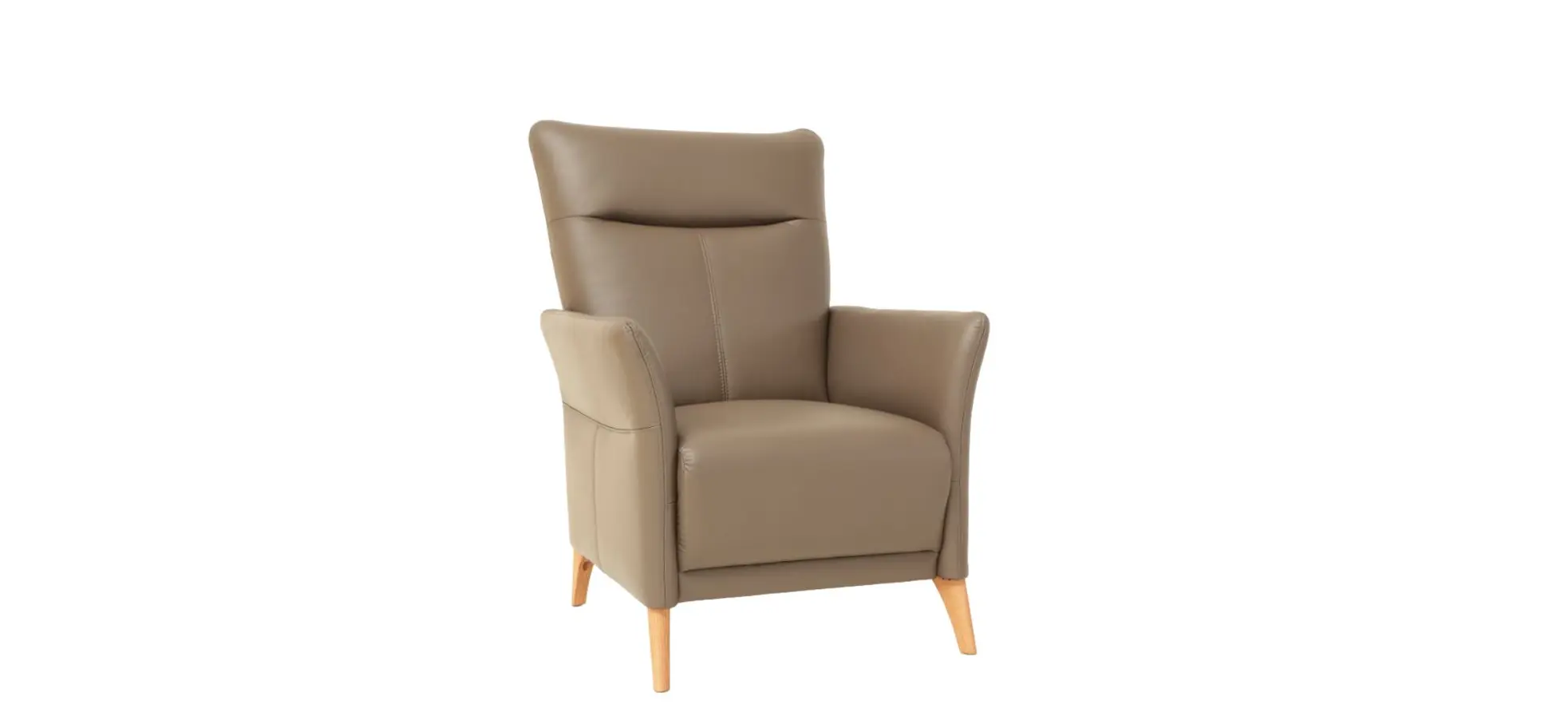 Sessel Rosario - Leder, Rauchbraun 138850