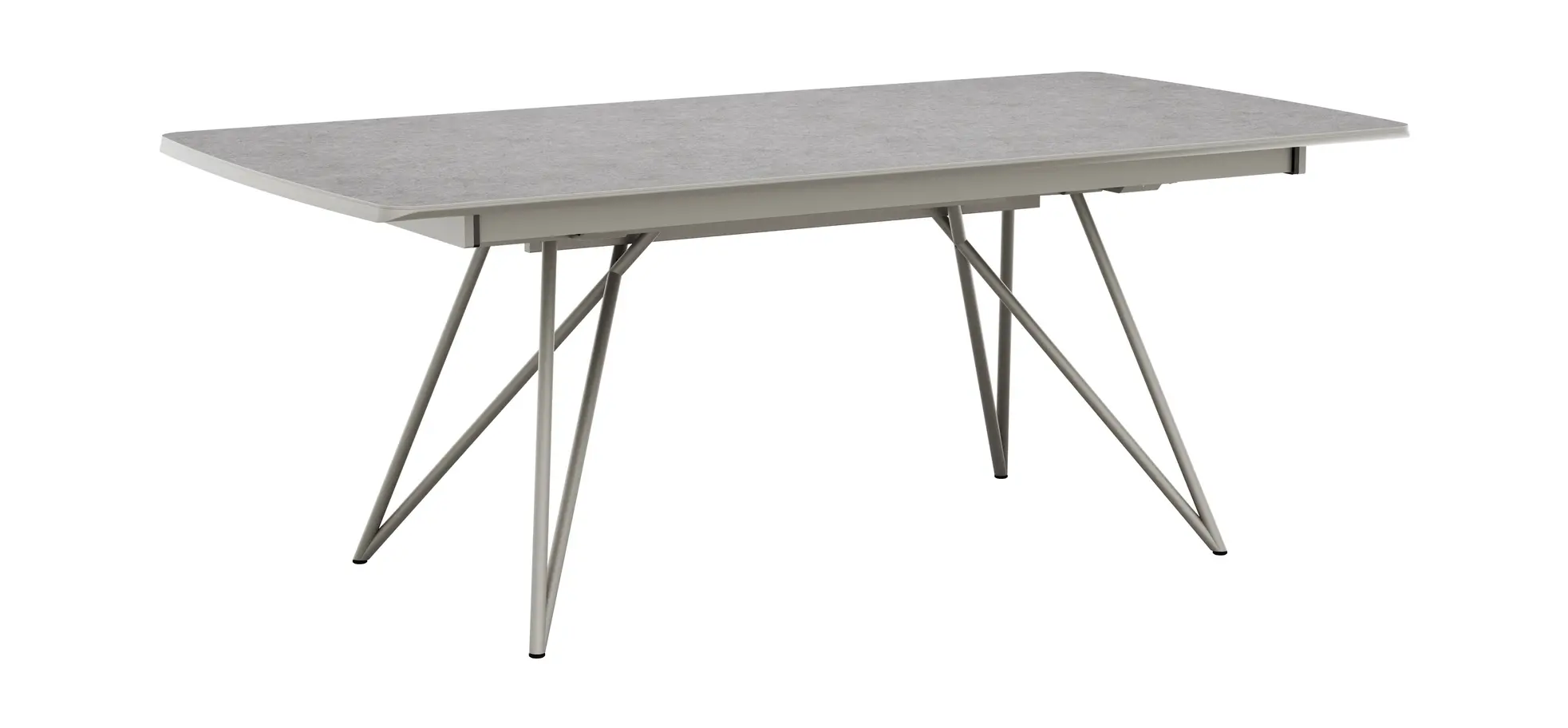 Esstisch Sedana - LB ca. 200x100 cm, HPL, Grau 3028479