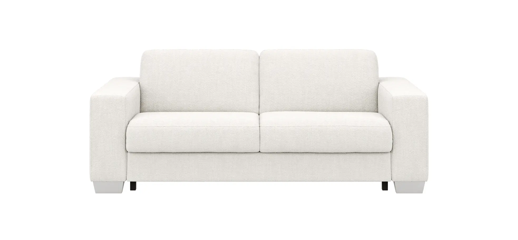 Sofa Nuoro - 2,5-Sitzer inkl. Schlaffunktion, Armlehne breit, Stoff, Natur 130831
