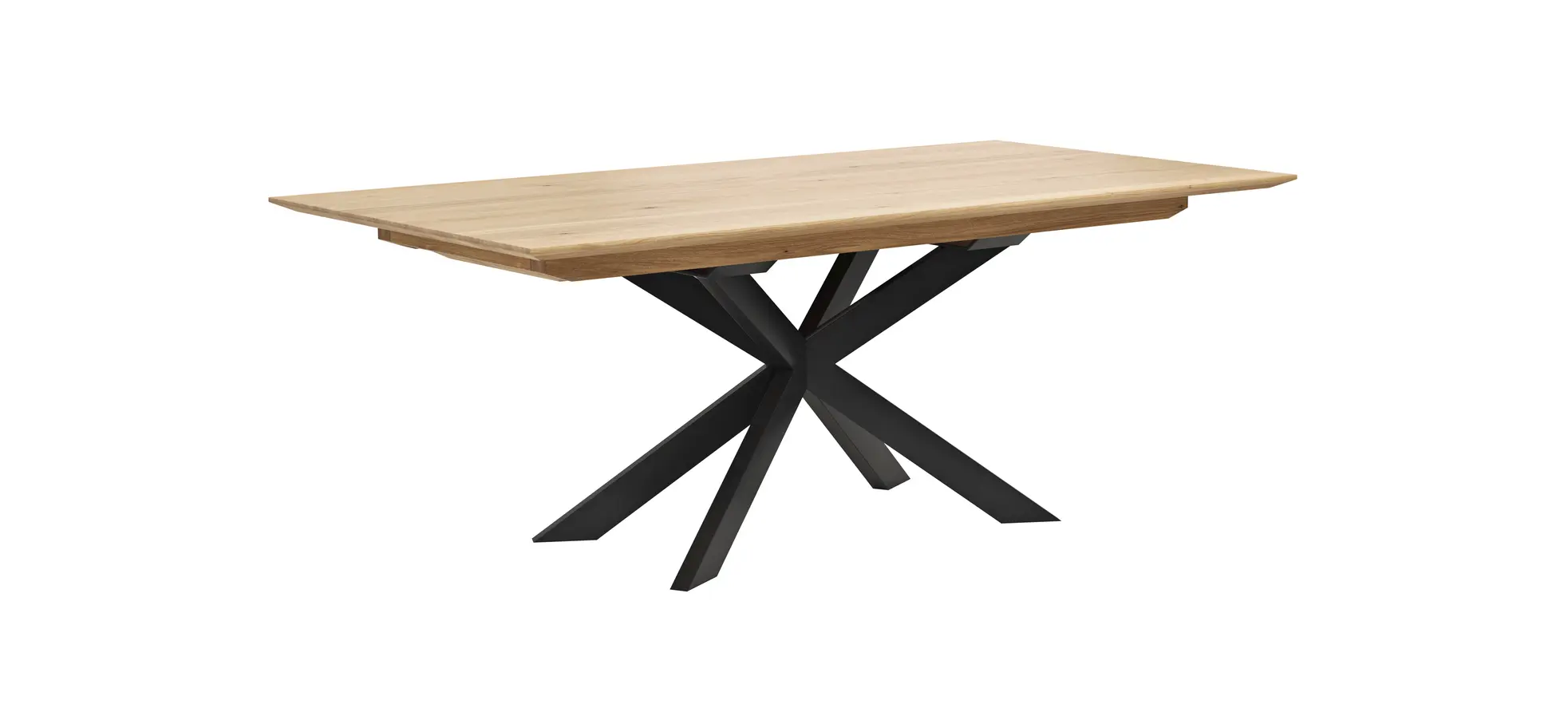 Esstisch Talara Lola - beidseitig ausziehbar, LB ca. 200x100cm, Wildeiche Bianco 118685