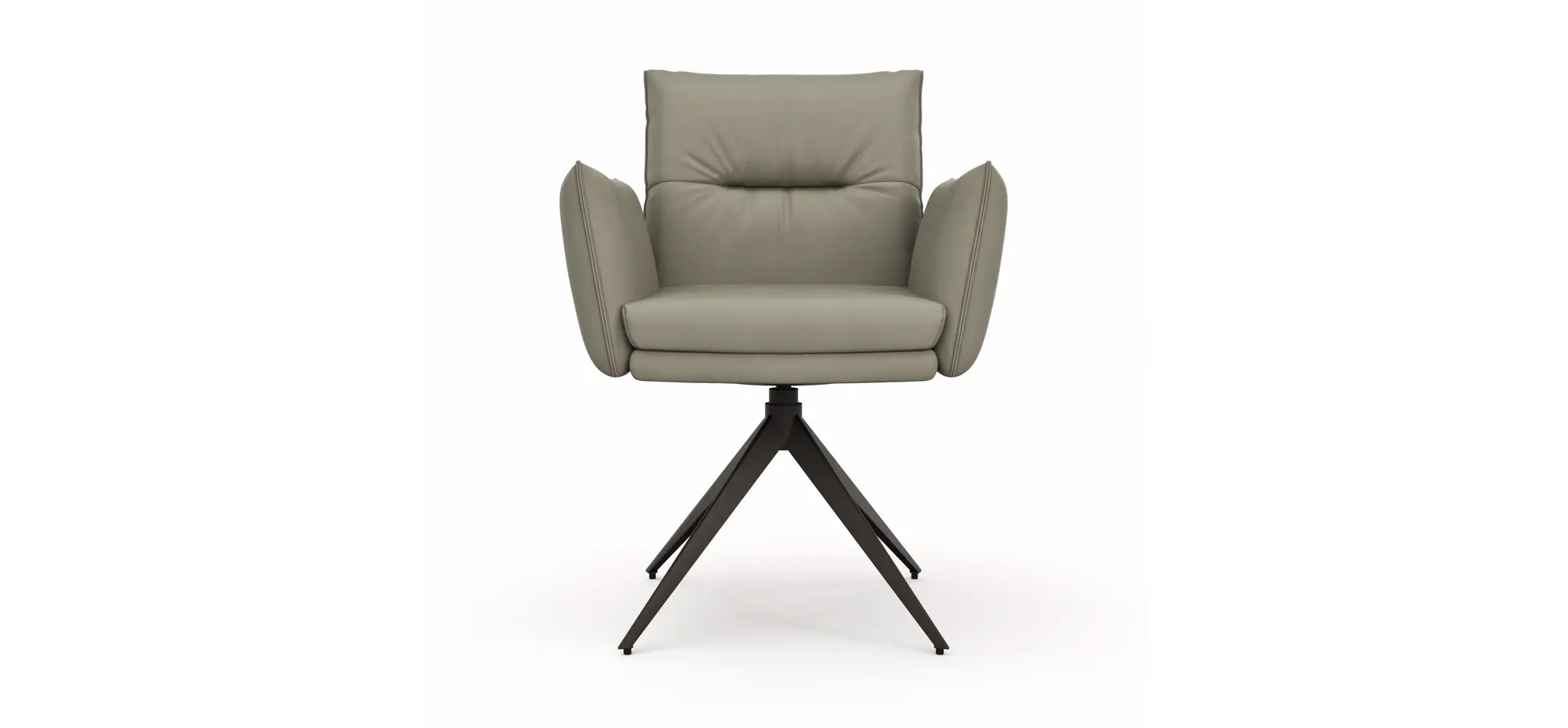 Armlehnstuhl Coscino - Leder, Safari