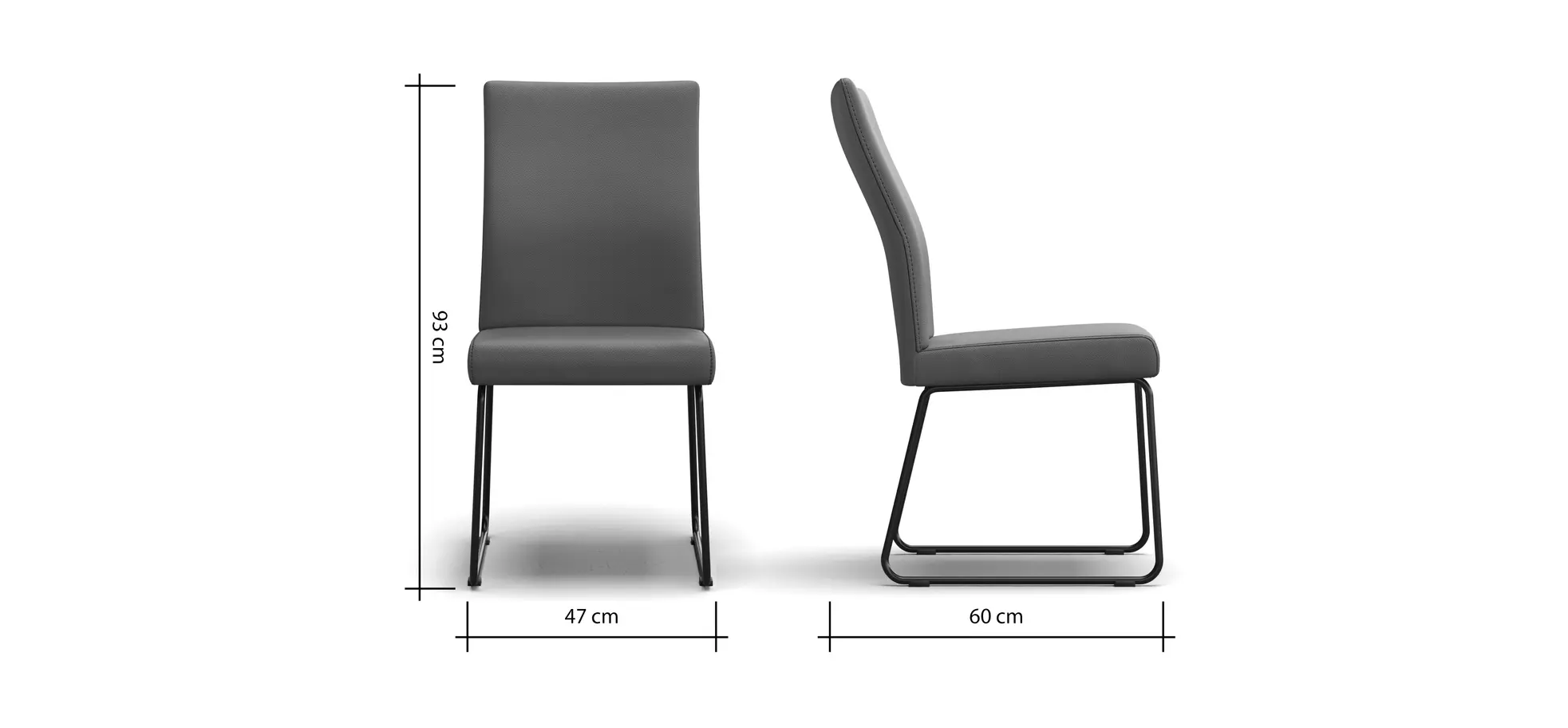 Polsterstuhl Carmelo - Leder, Olive