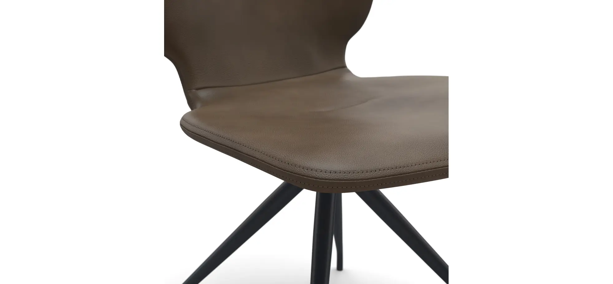 Stuhl Saltino - Leder, Dunkelbraun