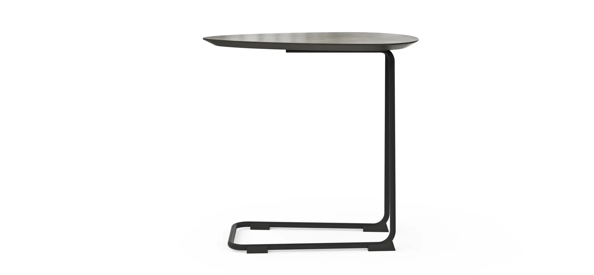 Sofatisch Fano - LBH ca. 57x39x54 cm, HPL Laminat, Graubraun