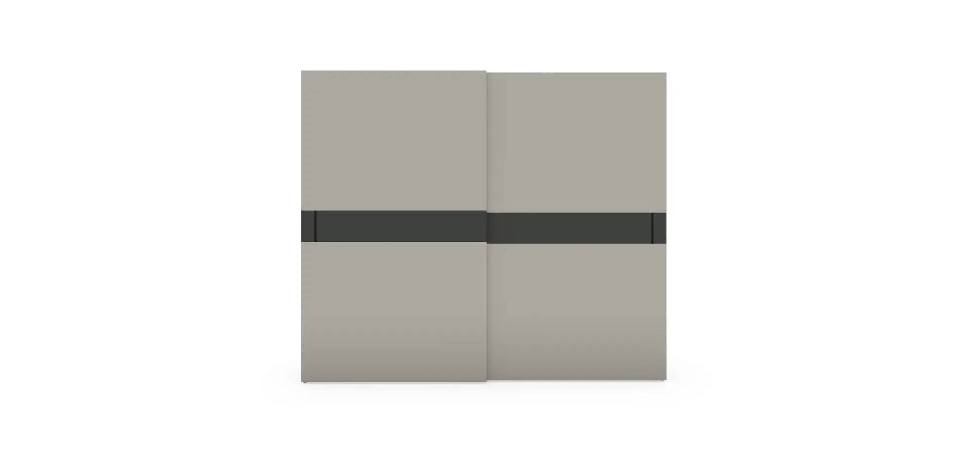 Schiebetürenschrank Loretto - B ca. 280 cm, Lack matt, Perlmutt