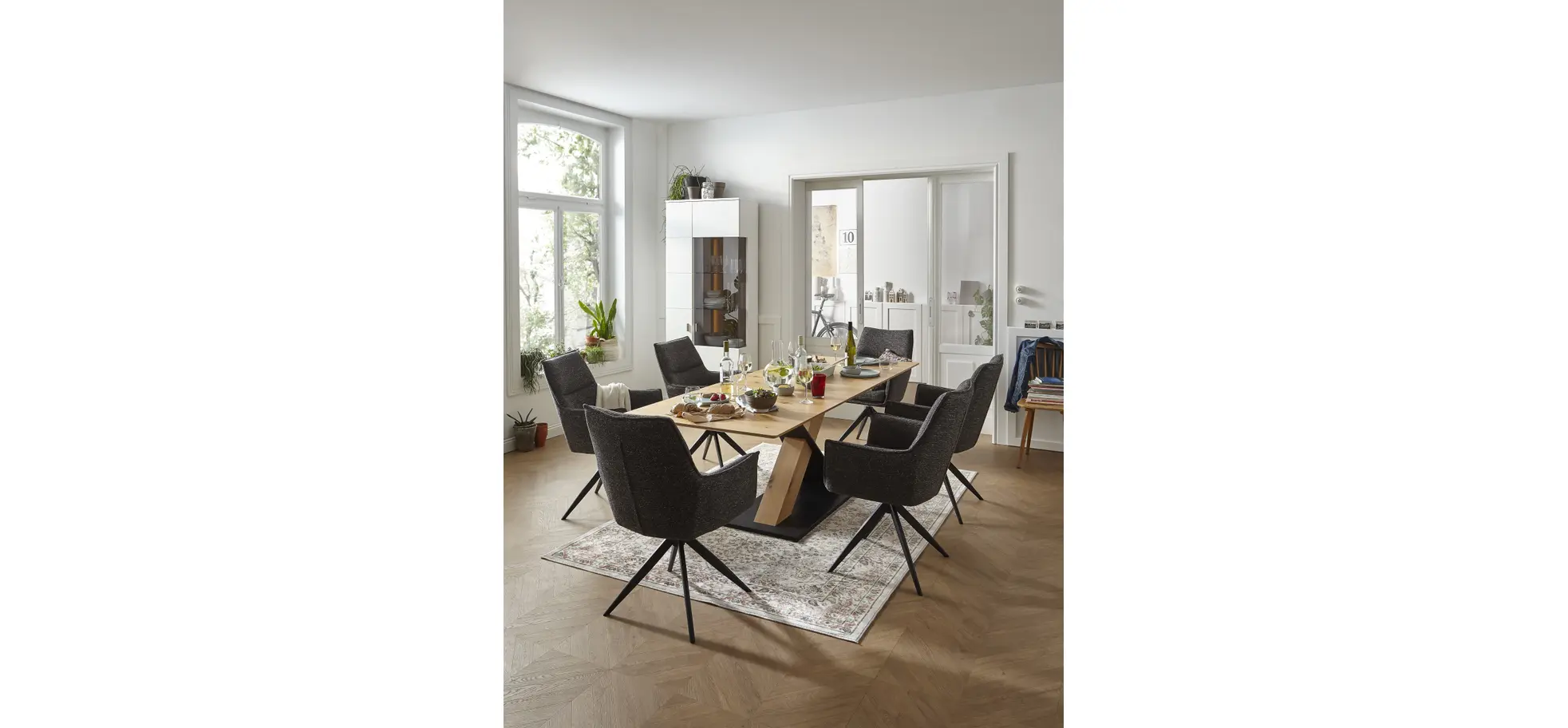 Esstisch Dinner - verlängerbar, LB ca. 180x90cm, Eiche furnier