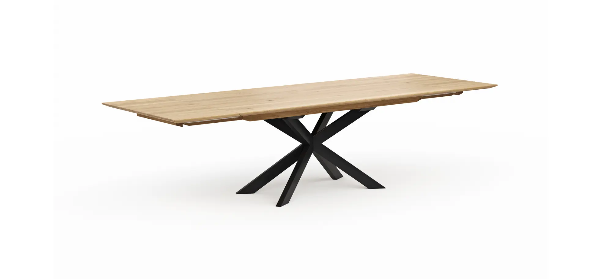 Esstisch Talara Lola - beidseitig ausziehbar, LB ca. 200x100cm, Wildeiche Bianco