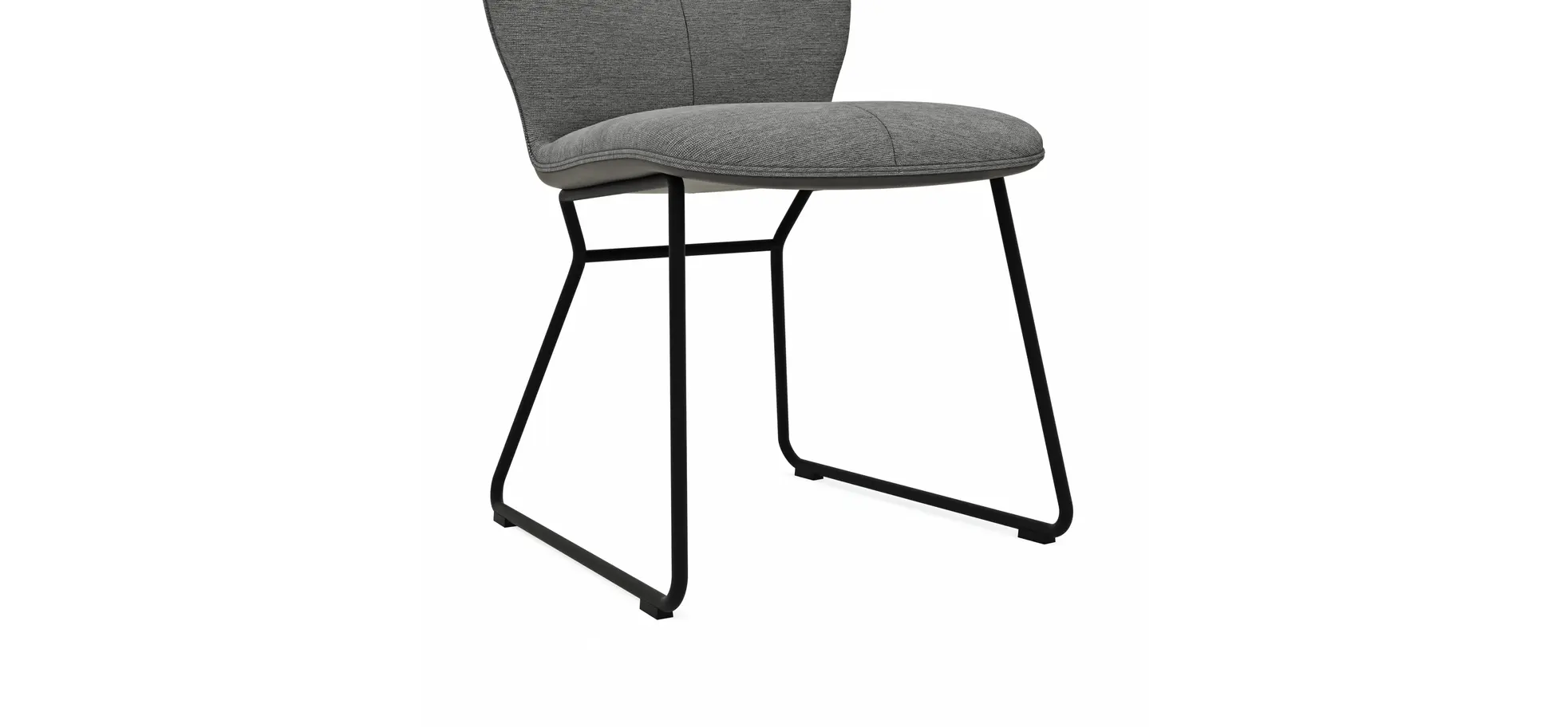 Stuhl Dinner - Stoff, Grau