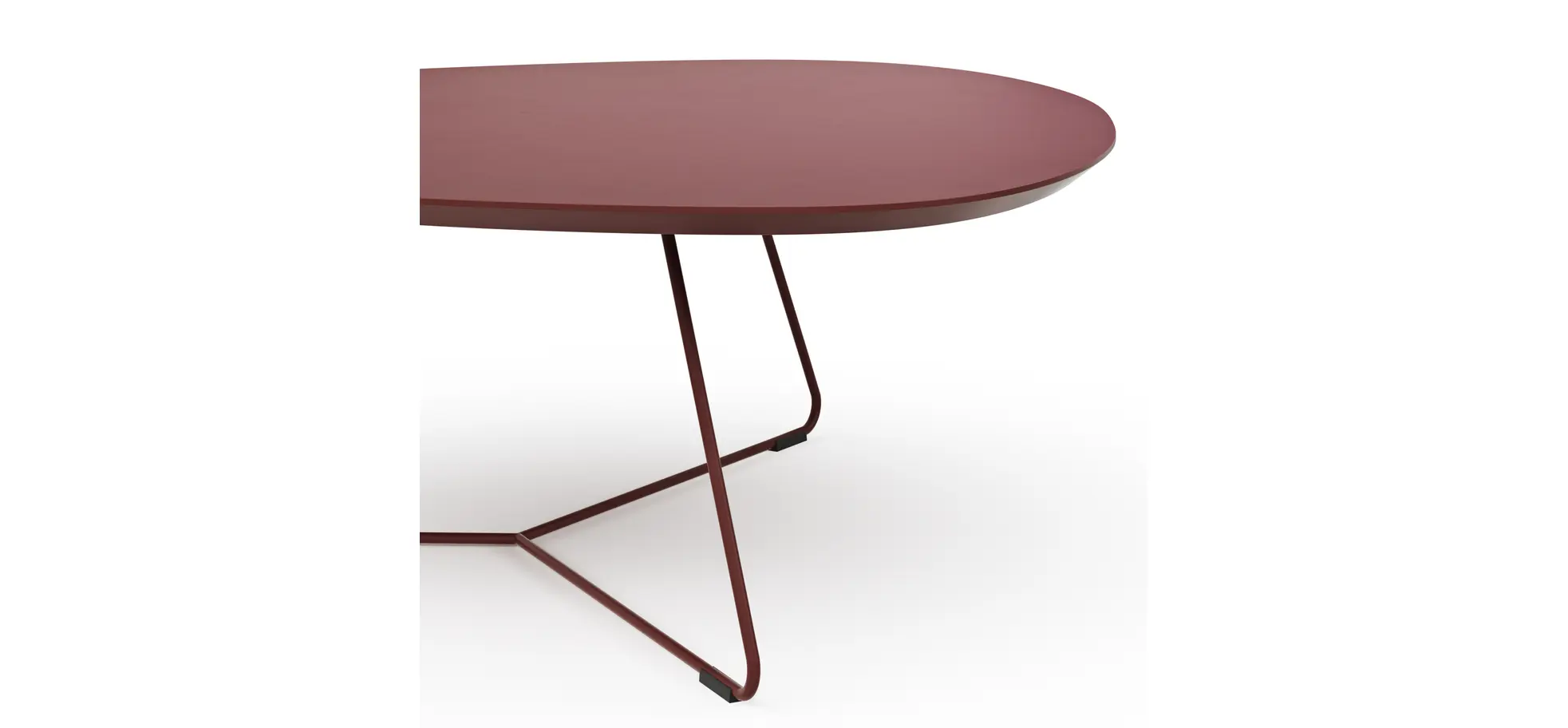 Couchtisch Fano - LBH ca. 87x78x33 cm, Fenix, Bordeaux