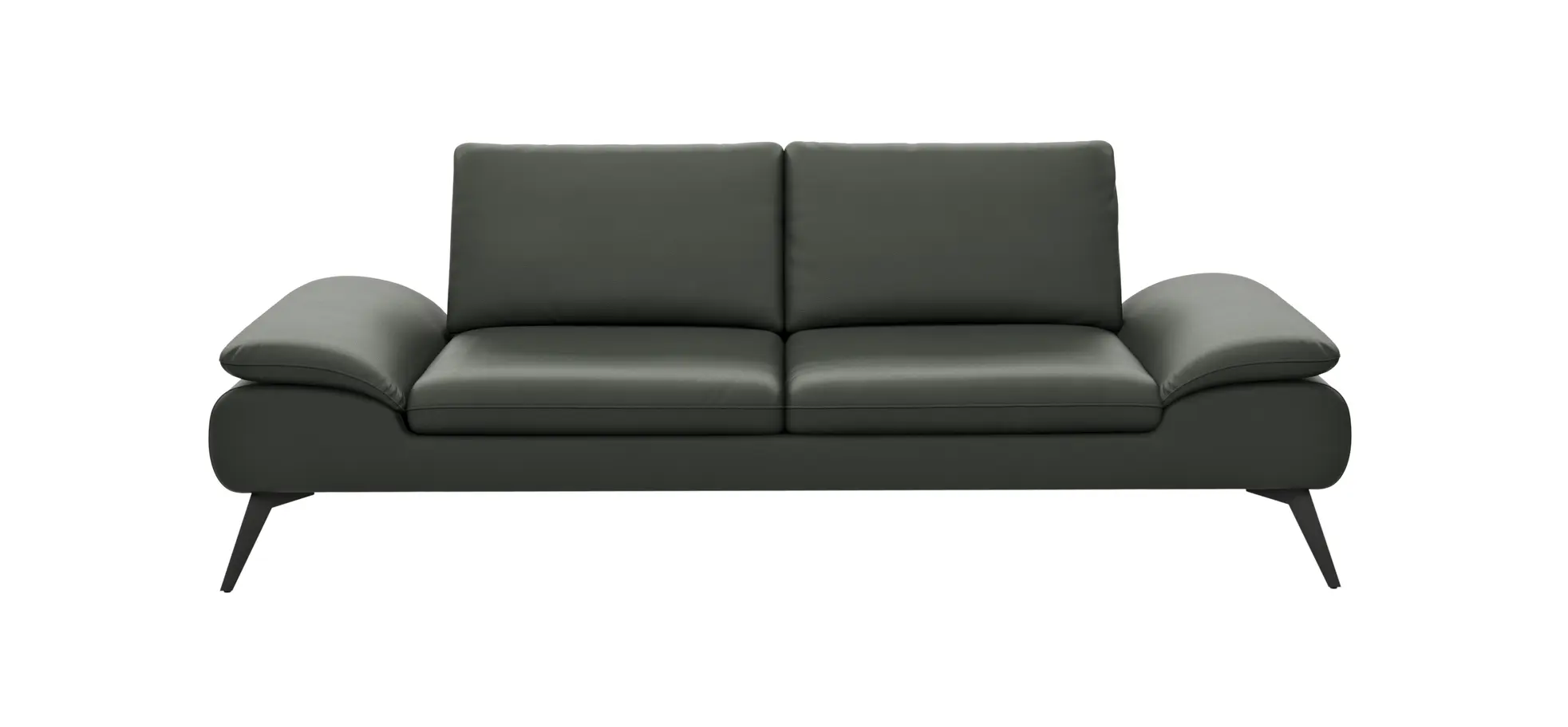 Sofa Collina - 3-Sitzer, Leder, Schlammgrün 144456