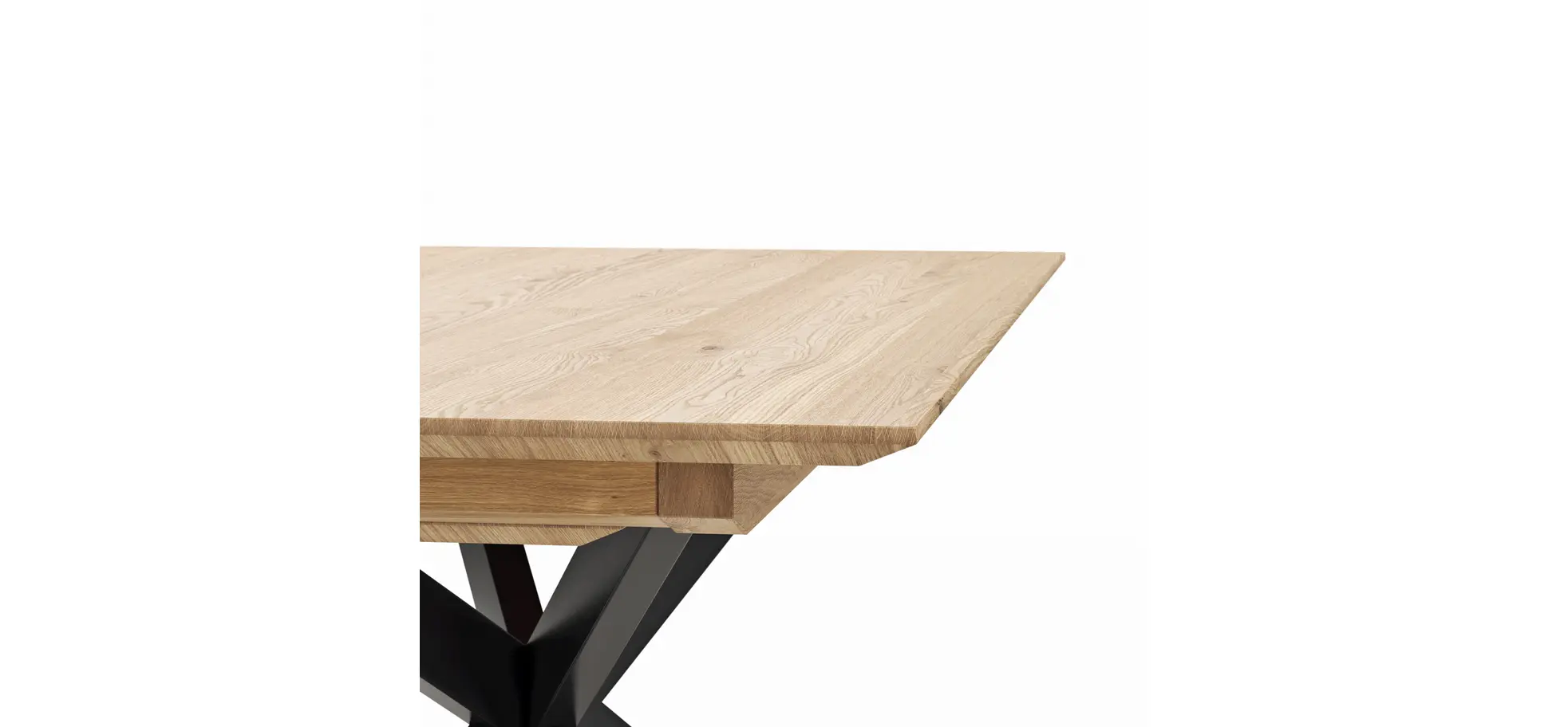 Esstisch Talara Lola - beidseitig ausziehbar, LB ca. 180x90cm, Wildeiche Bianco