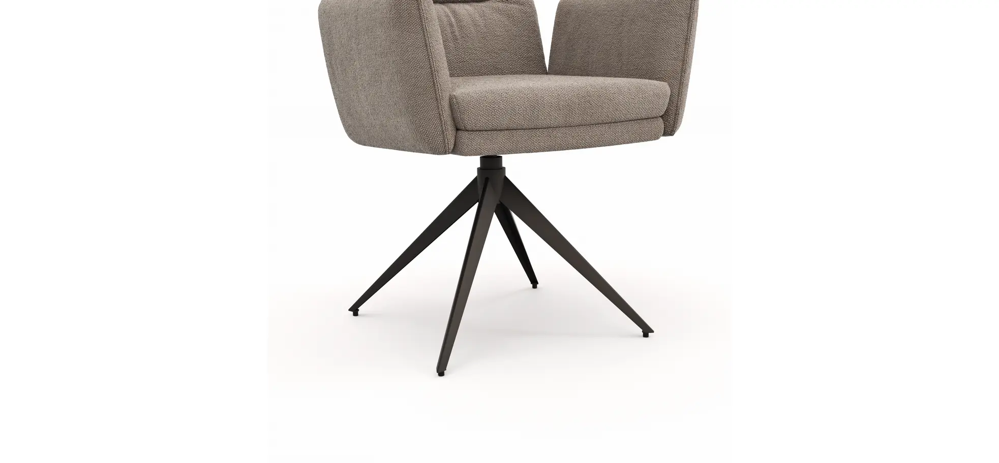 Armlehnstuhl Coscino - Stoff, Grau