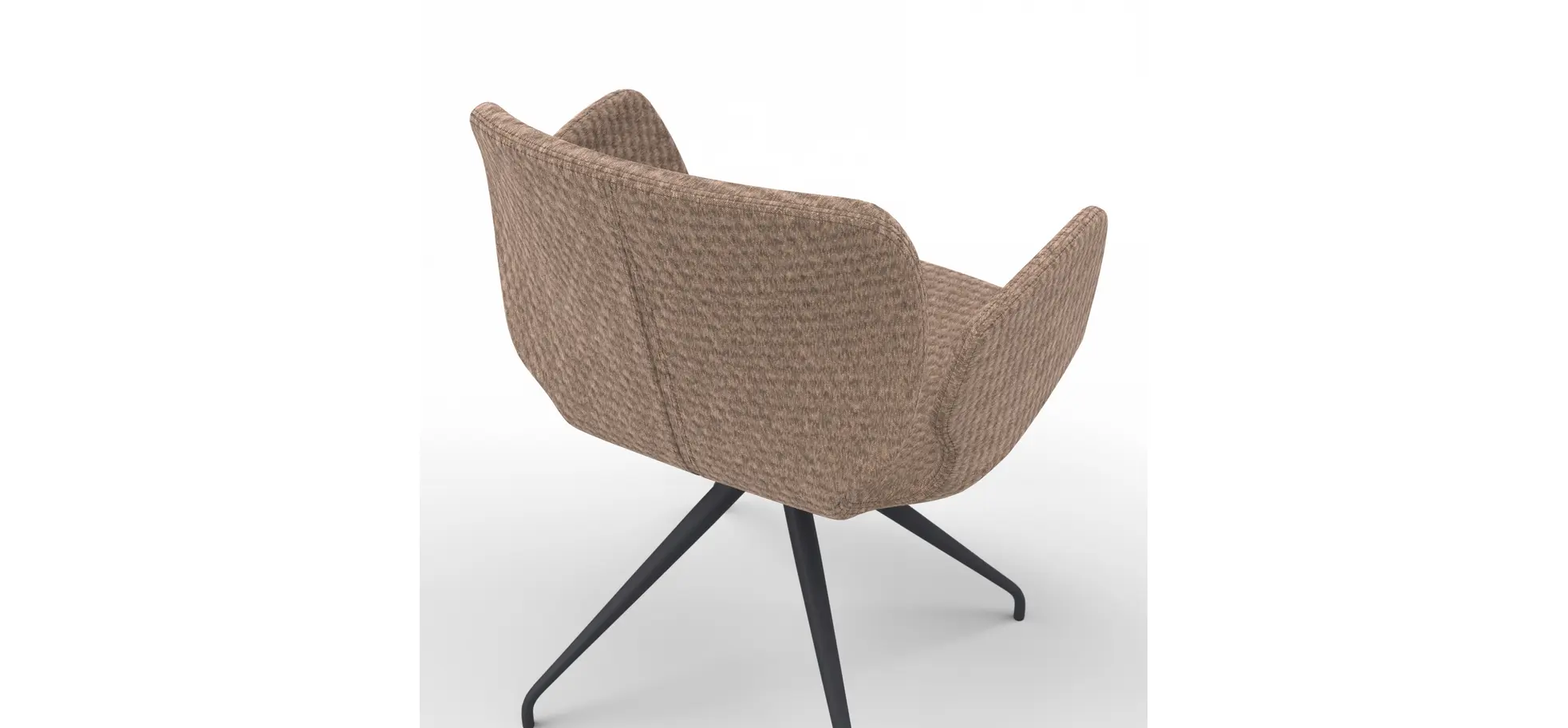 Armlehnstuhl Saltino - Stoff, Taupe