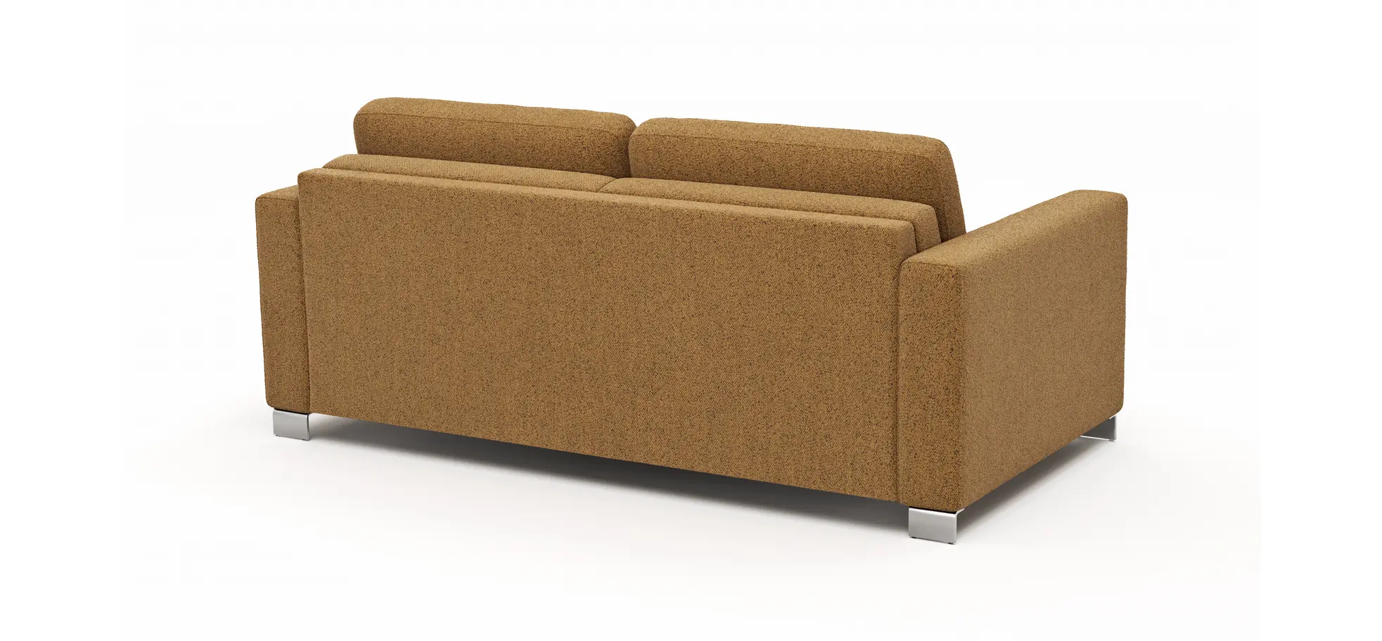 Sofa Nuoro - 2,5-Sitzer inkl. Schlaffunktion, Armlehne 1, Stoff, Cognac