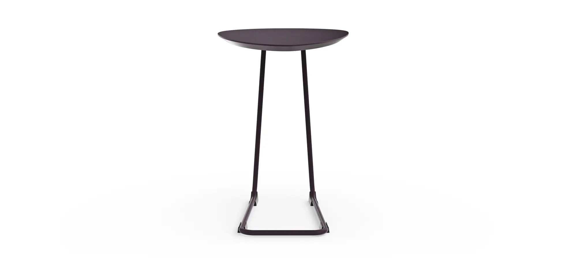 Sofatisch Fano - LBH ca. 57x39x54 cm, Fenix, Aubergine