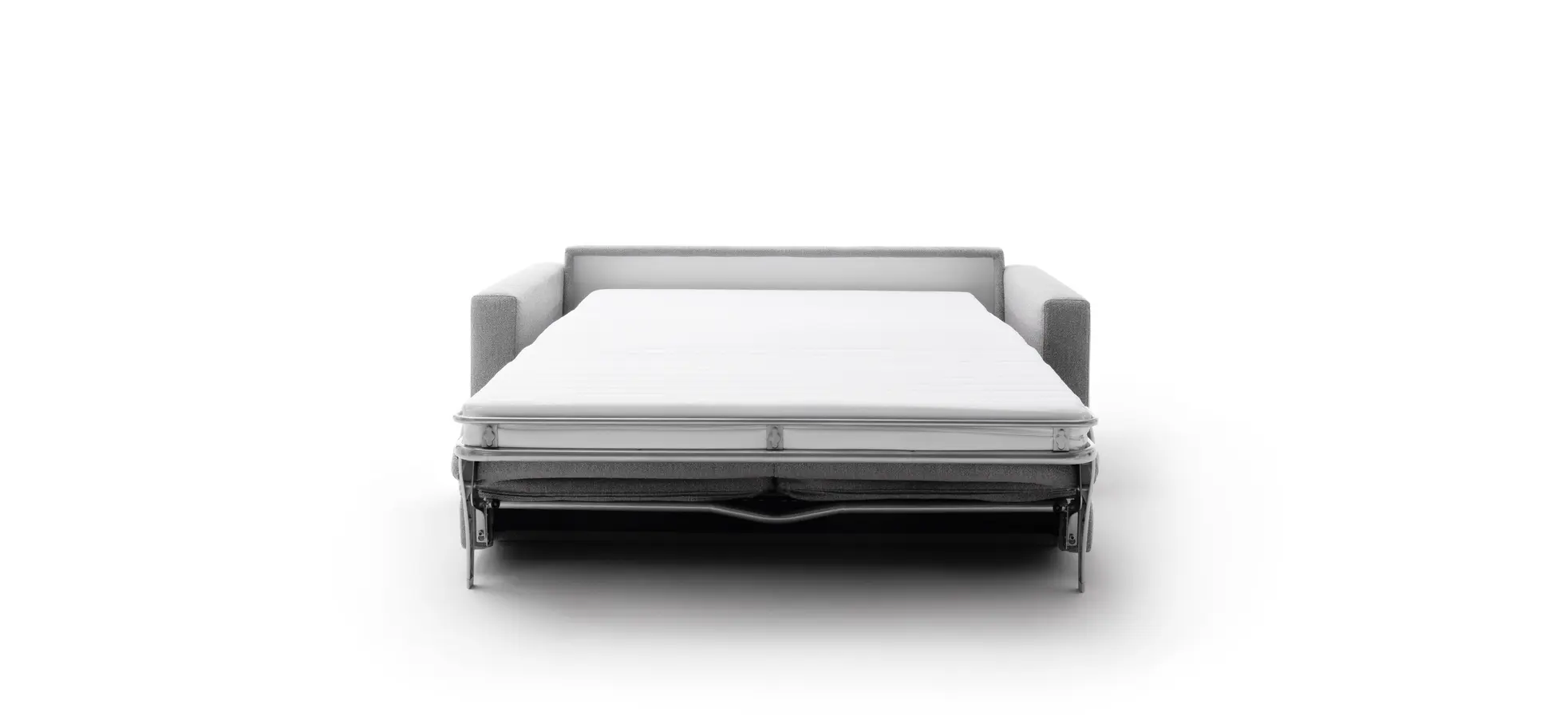 Sofa Nuoro - 2,5-Sitzer inkl. Schlaffunktion, Armlehne 1, Stoff, Grau