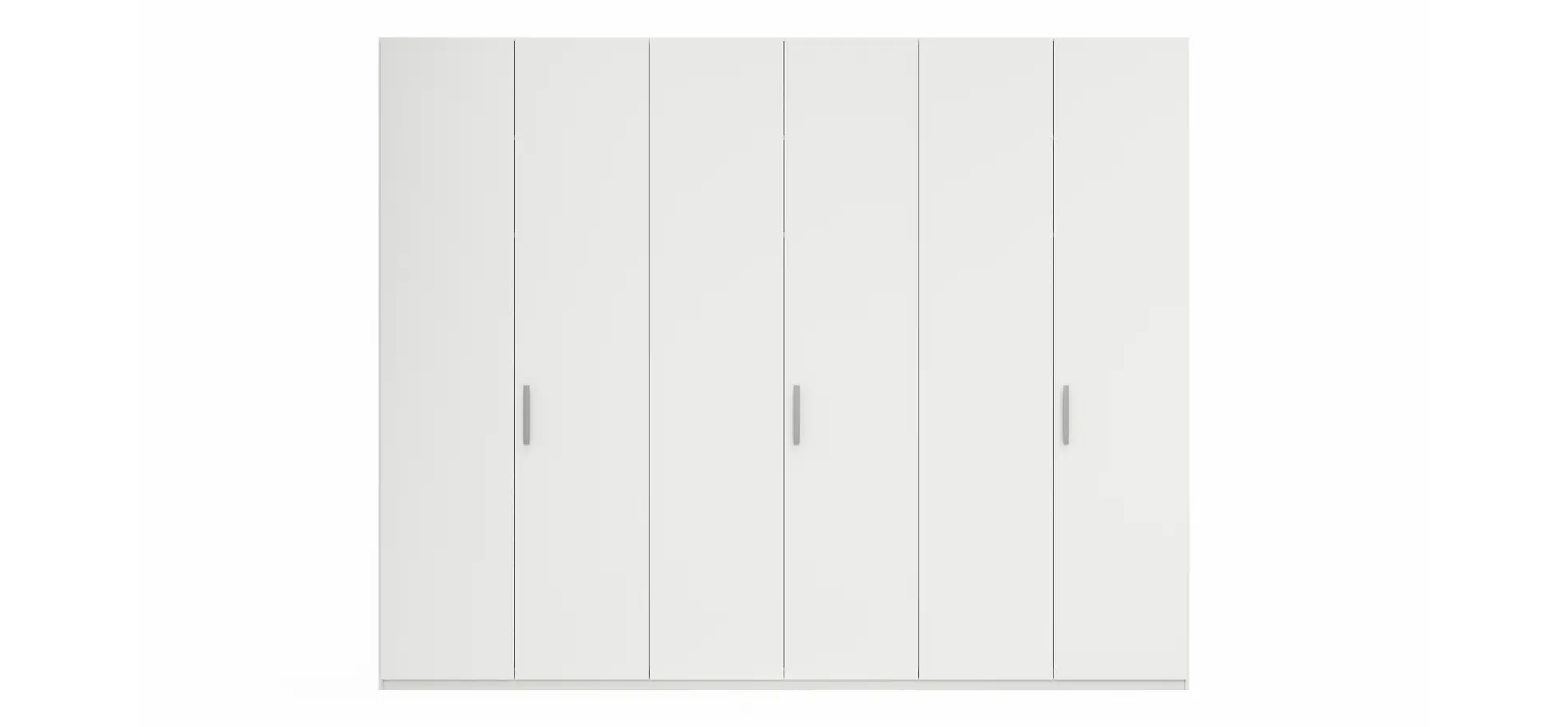 Drehtürenschrank Viana - B. ca. 299 cm, Lack, Weiß