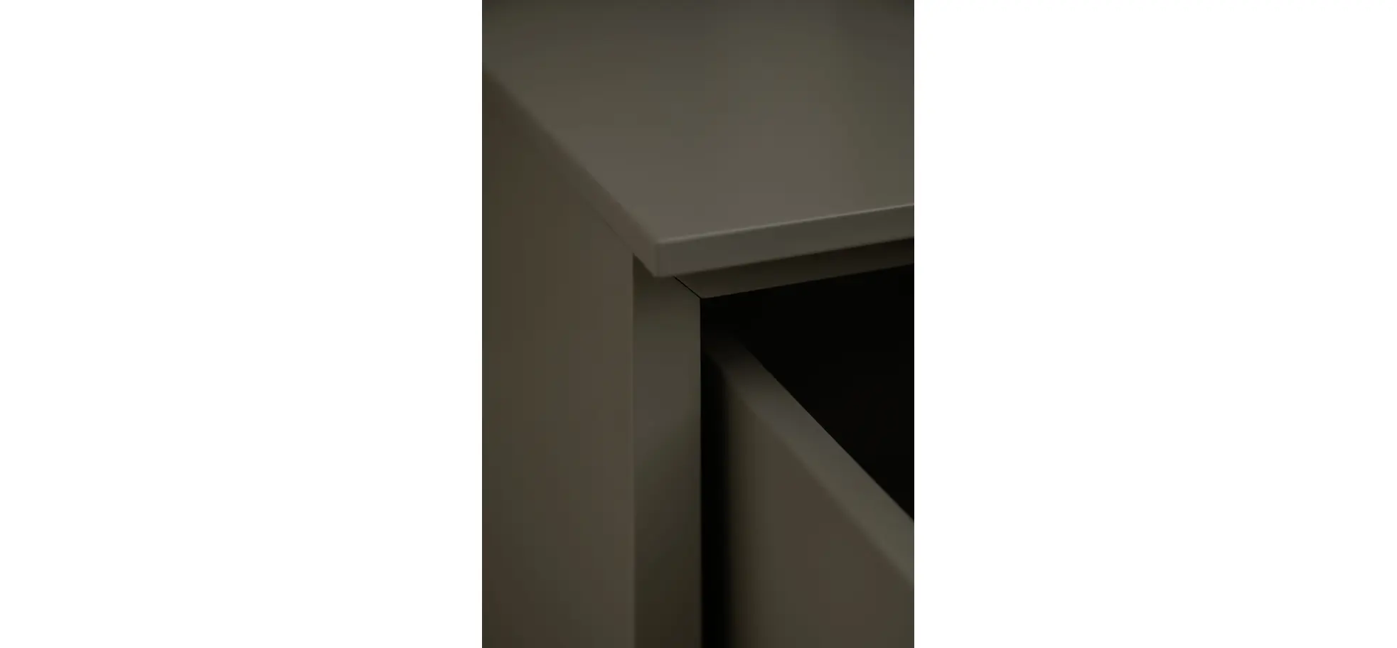 Bettanlage Matera - Liegefläche ca. 180x200 cm, Lack, Muschelgrau, Wildeiche, Coffee