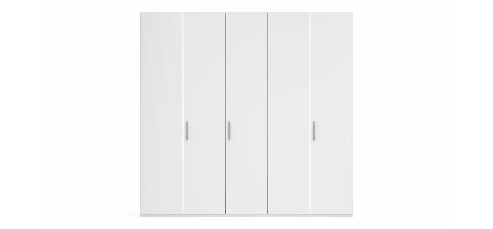 Drehtürenschrank Viana - B. ca. 250 cm, Lack, Weiß
