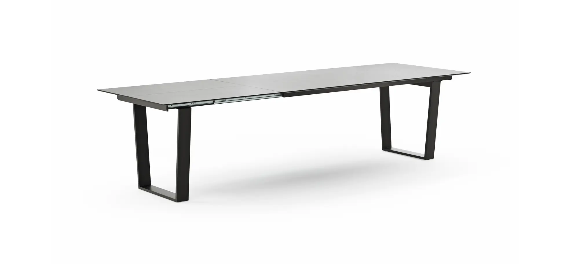 Esstisch Dinner - verlängerbar, LB ca. 200x95 cm, Kunststoff, Hellgrau