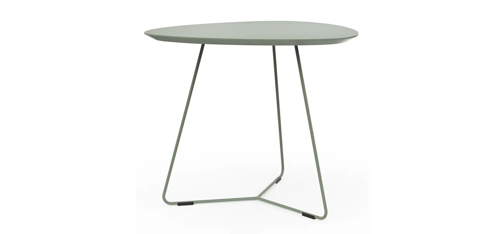 Ecktisch Fano - LBH ca. 59x50x50 cm, Fenix, Olivgrün