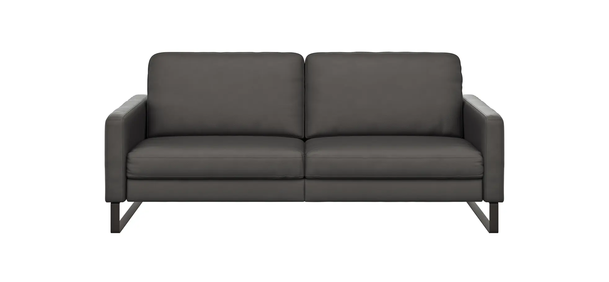 Sofa Enna - 3,5-Sitzer, Leder, Anthrazit 109201