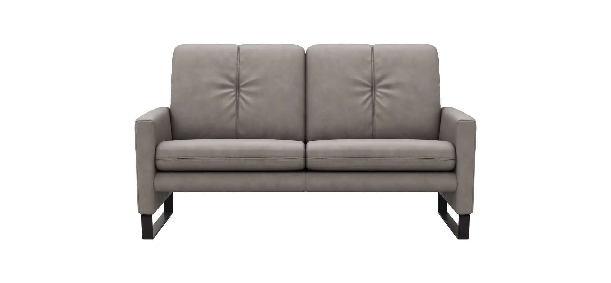 Sofa Tenero - 2-Sitzer, Stoff, Grau 110687