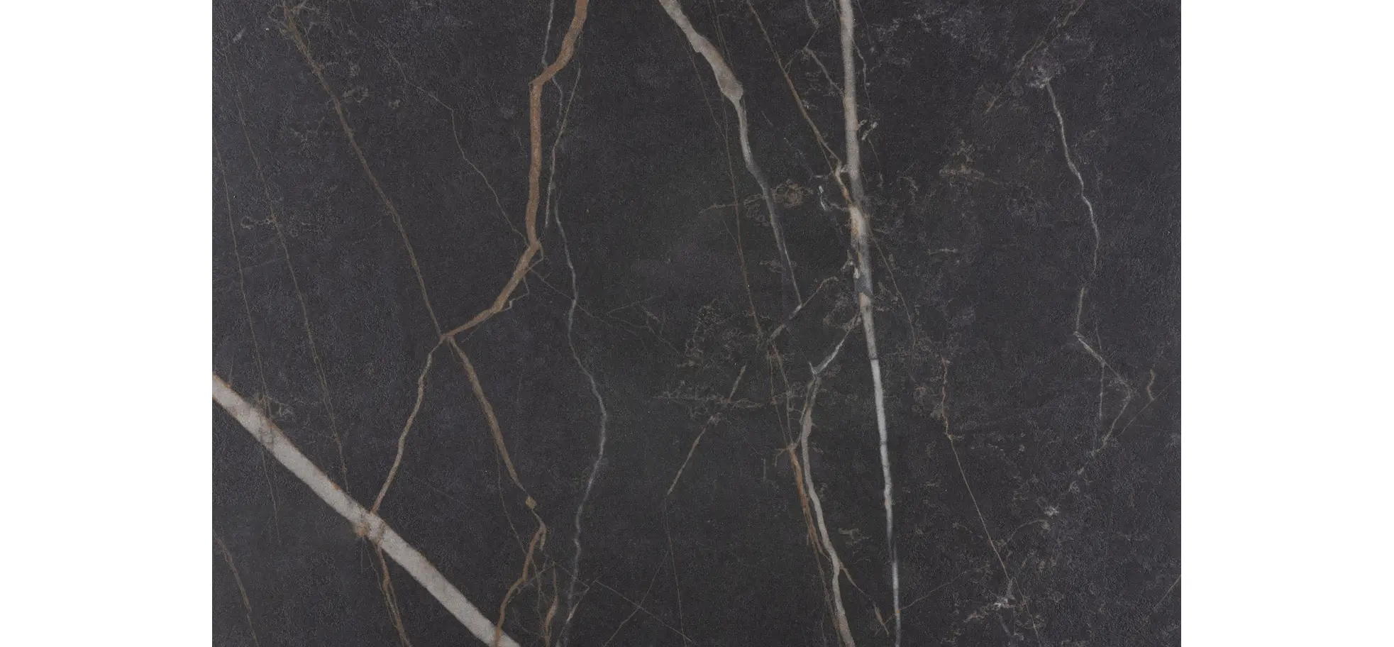 Couchtisch Fano - LBH ca. 121x75x38 cm, HPL, Schwarz marmoriert