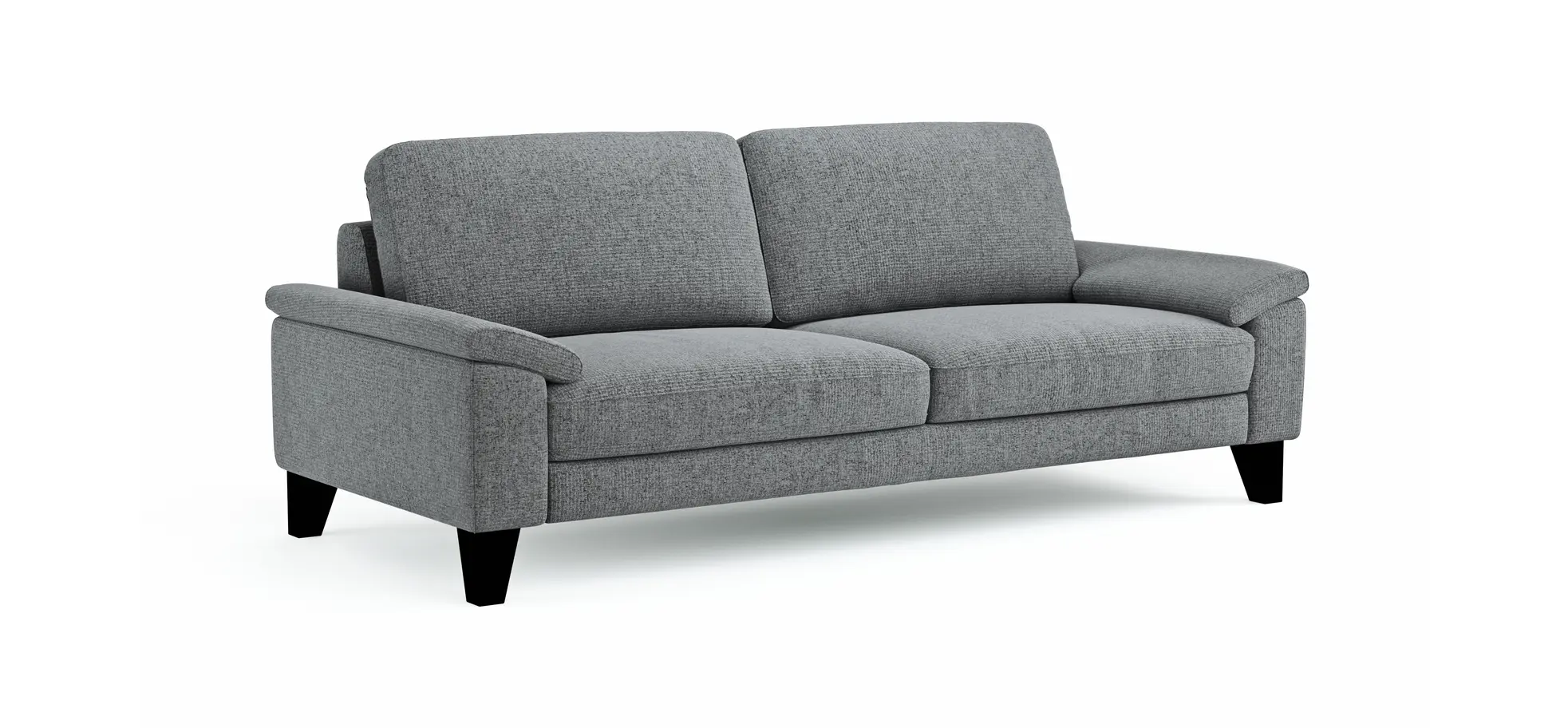 Sofa Oviedo - 3-Sitzer, Stoff, Grau