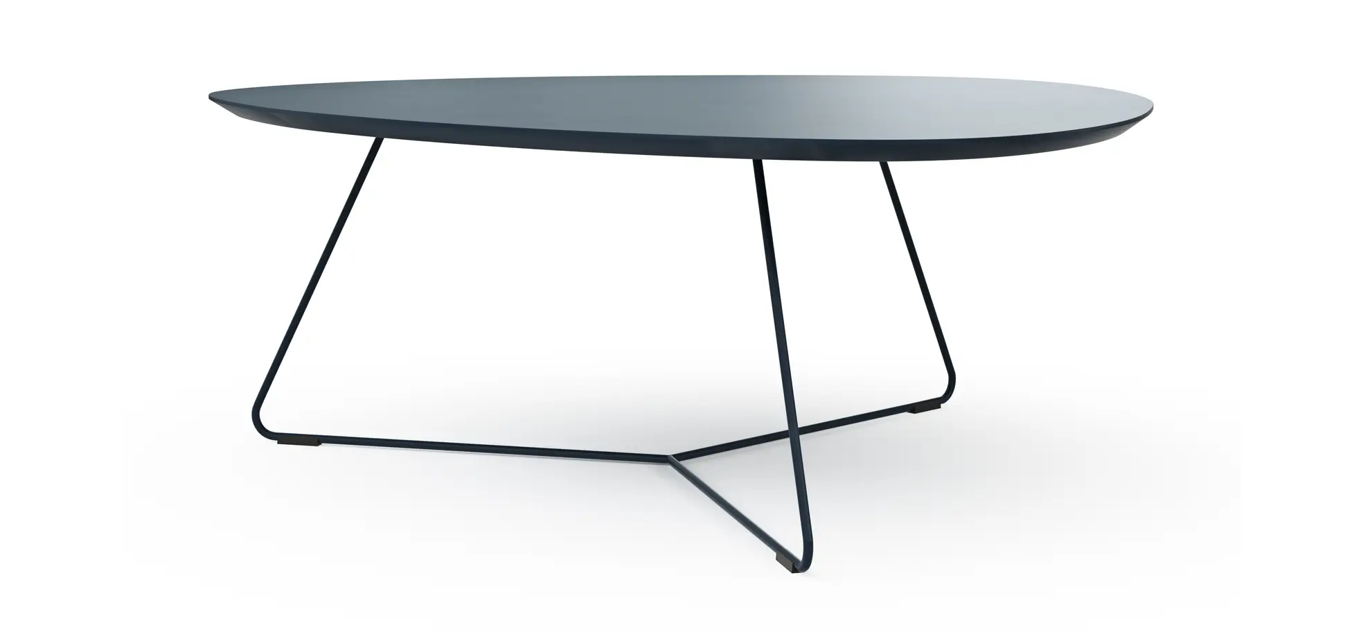 Couchtisch Fano - LBH ca. 96x86x38 cm, Fenix, Dunkelblau