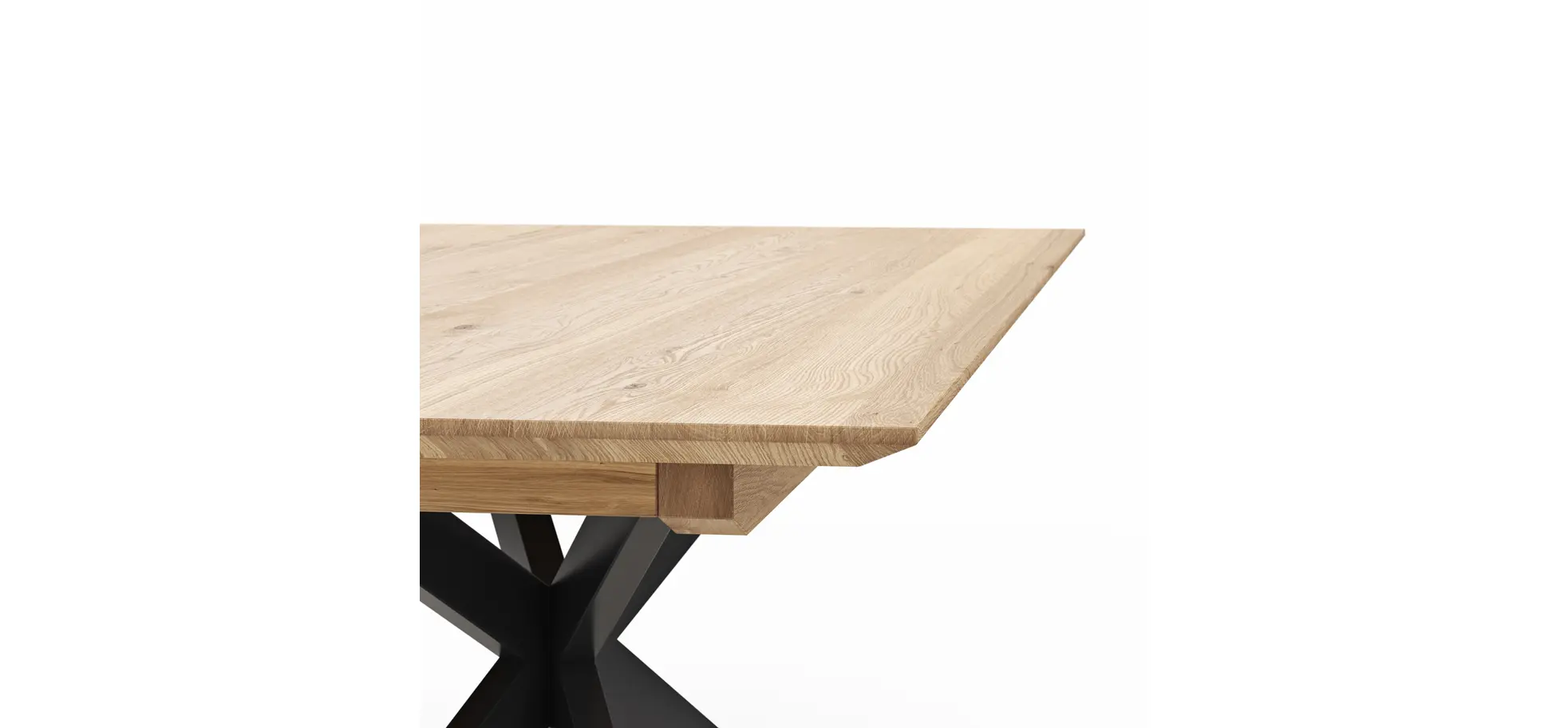 Esstisch Talara Lola - LB ca. 240x100cm, Wildeiche Bianco