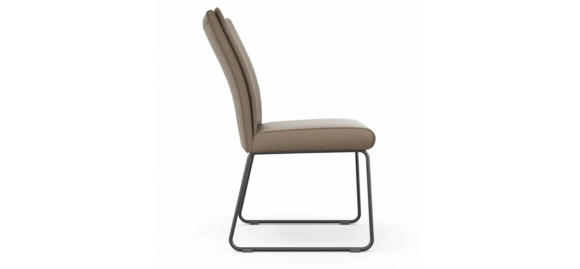 Stuhl Florea - Leder, Kitt