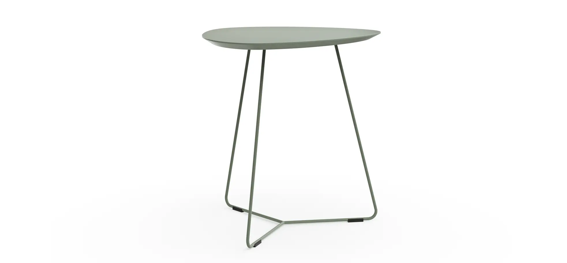 Ecktisch Fano - LBH ca. 59x50x55 cm,, Fenix, Olivgrün