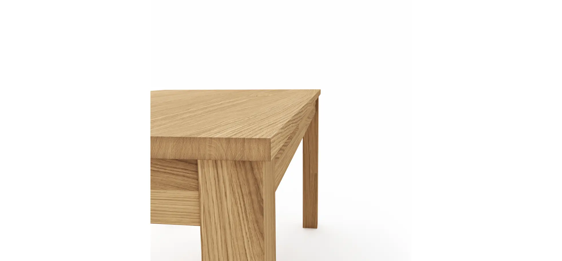 Esstisch Dinner - LB ca. 180x90 cm, Wildeiche massiv