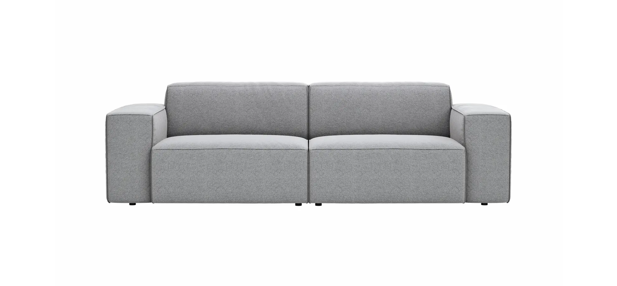 Sofa Elementos - 3-Sitzer, Stoff, Grau 137992