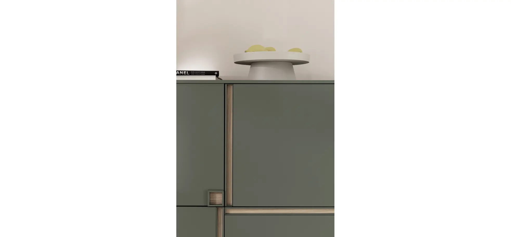 Highboard Venzone - BHT ca. 109x148x41 cm, Lack, Jade