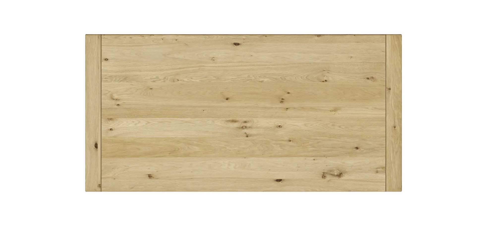 Esstisch Amora - ausziehbar, LB ca. 180x90 cm, Wildeiche massiv bianco