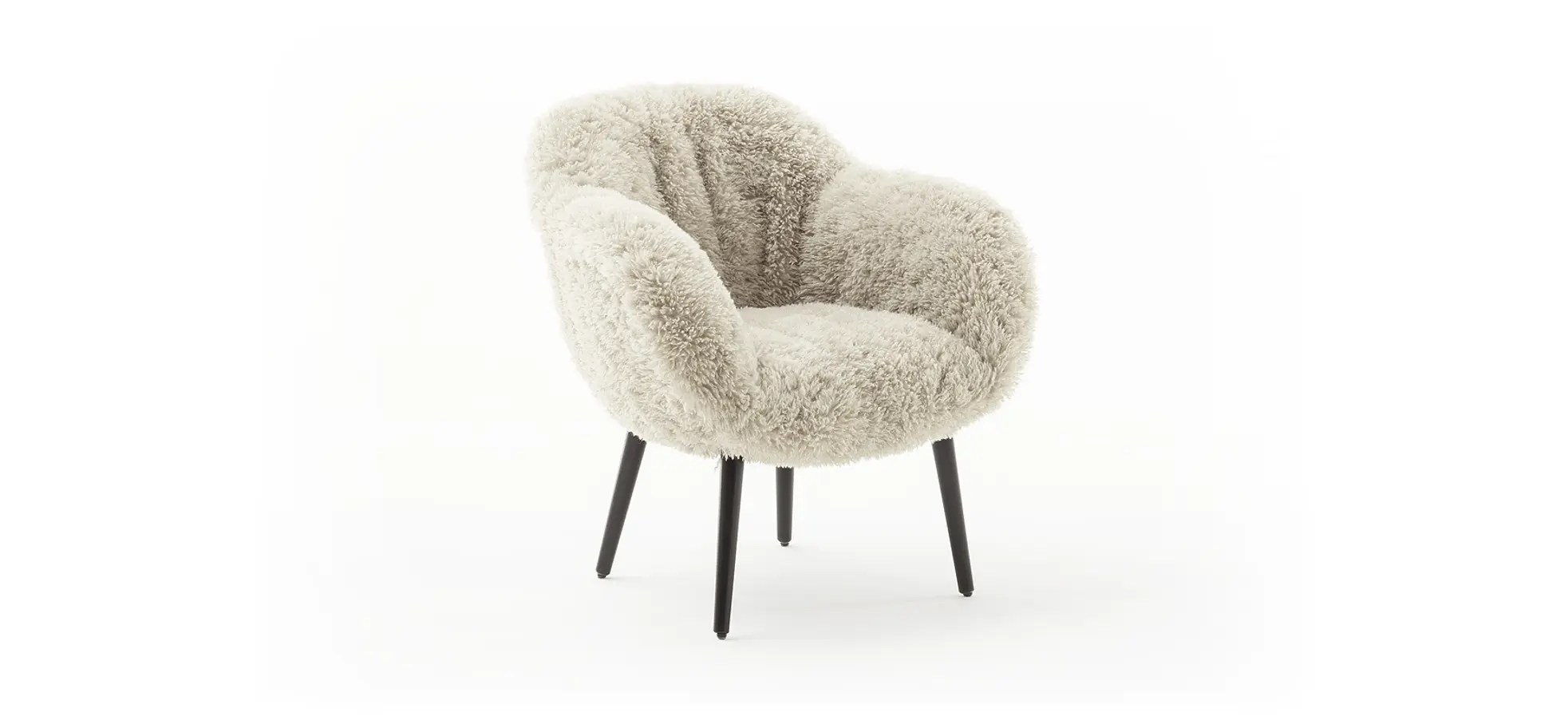 Sessel Sevano - Kunstfell, natur 145307