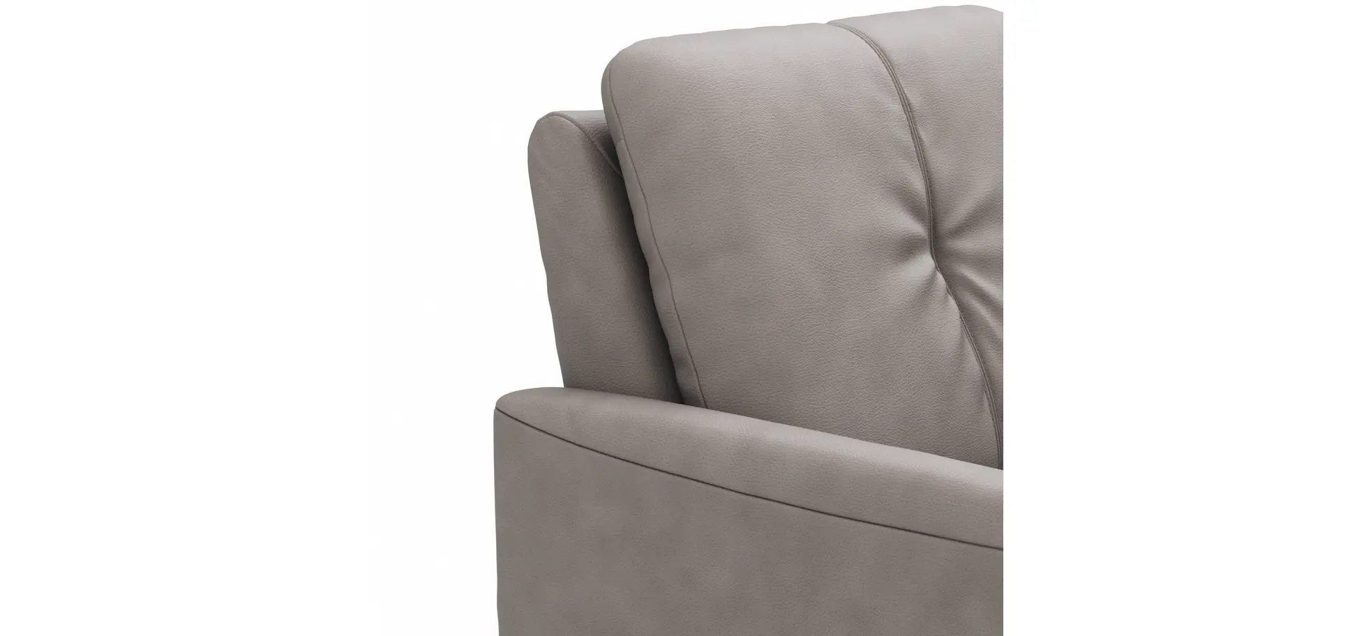 Sofa Tenero - 2-Sitzer, Stoff, Grau