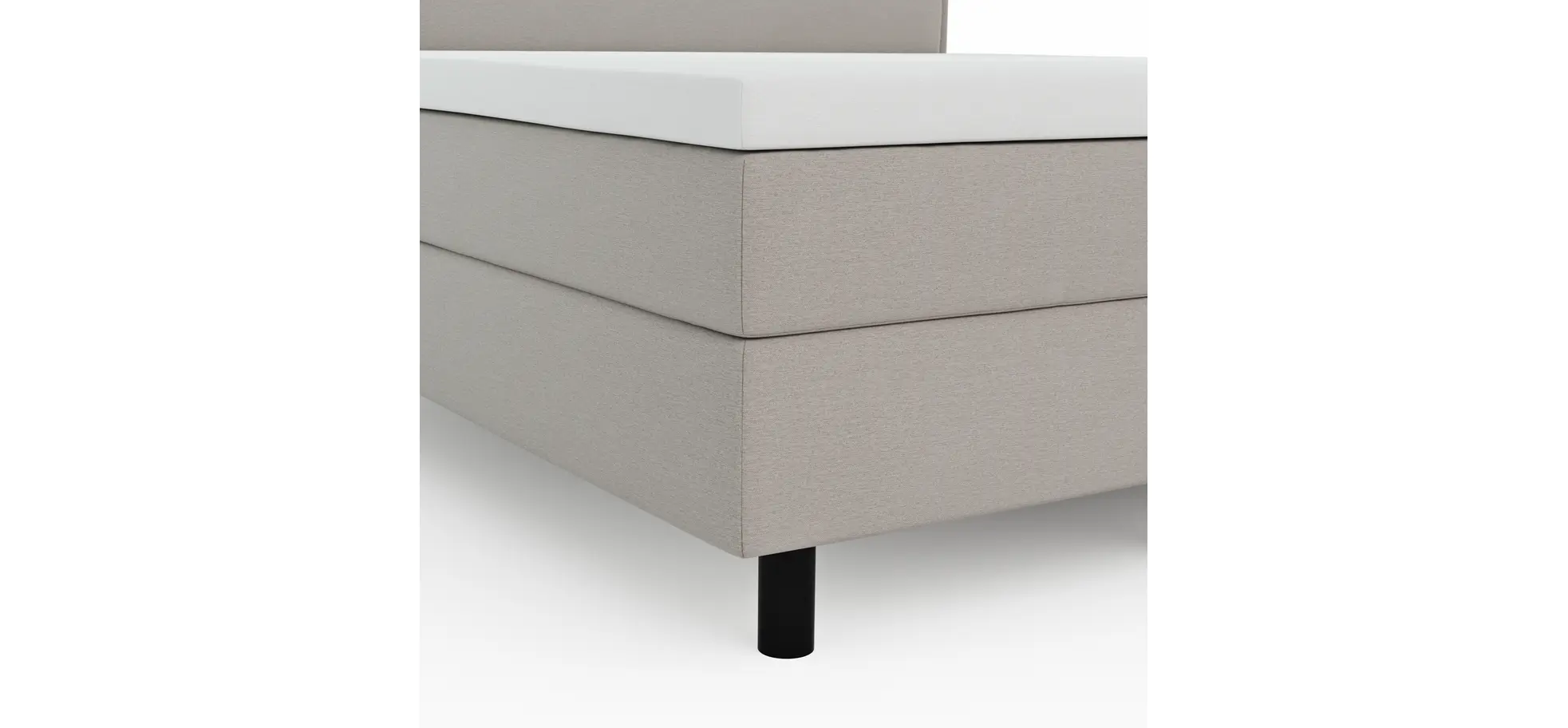 Boxspringbett Valencia - Liegefläche ca. 180x200 cm, Stoff, Mauve