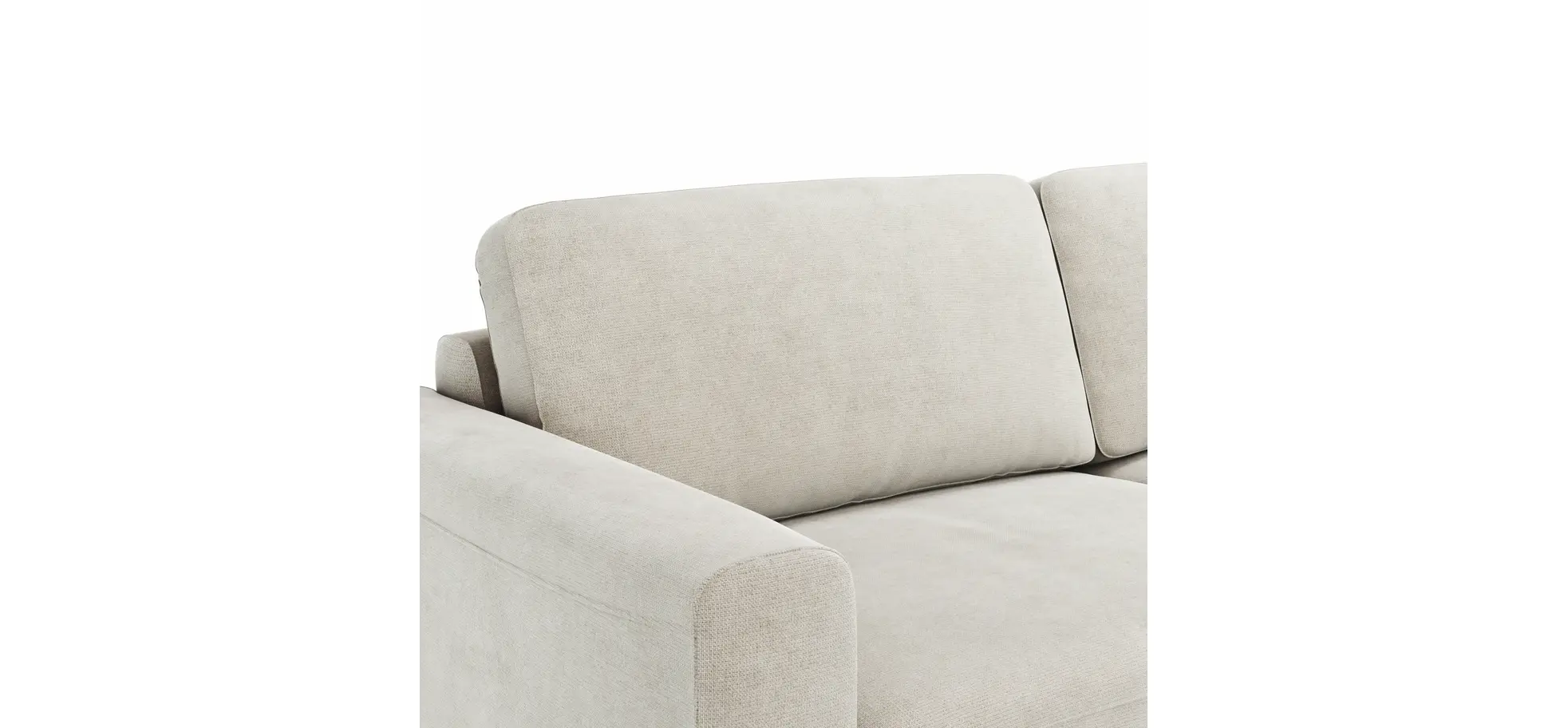 Sofa Oviedo - 2-Sitzer, Stoff, Natur