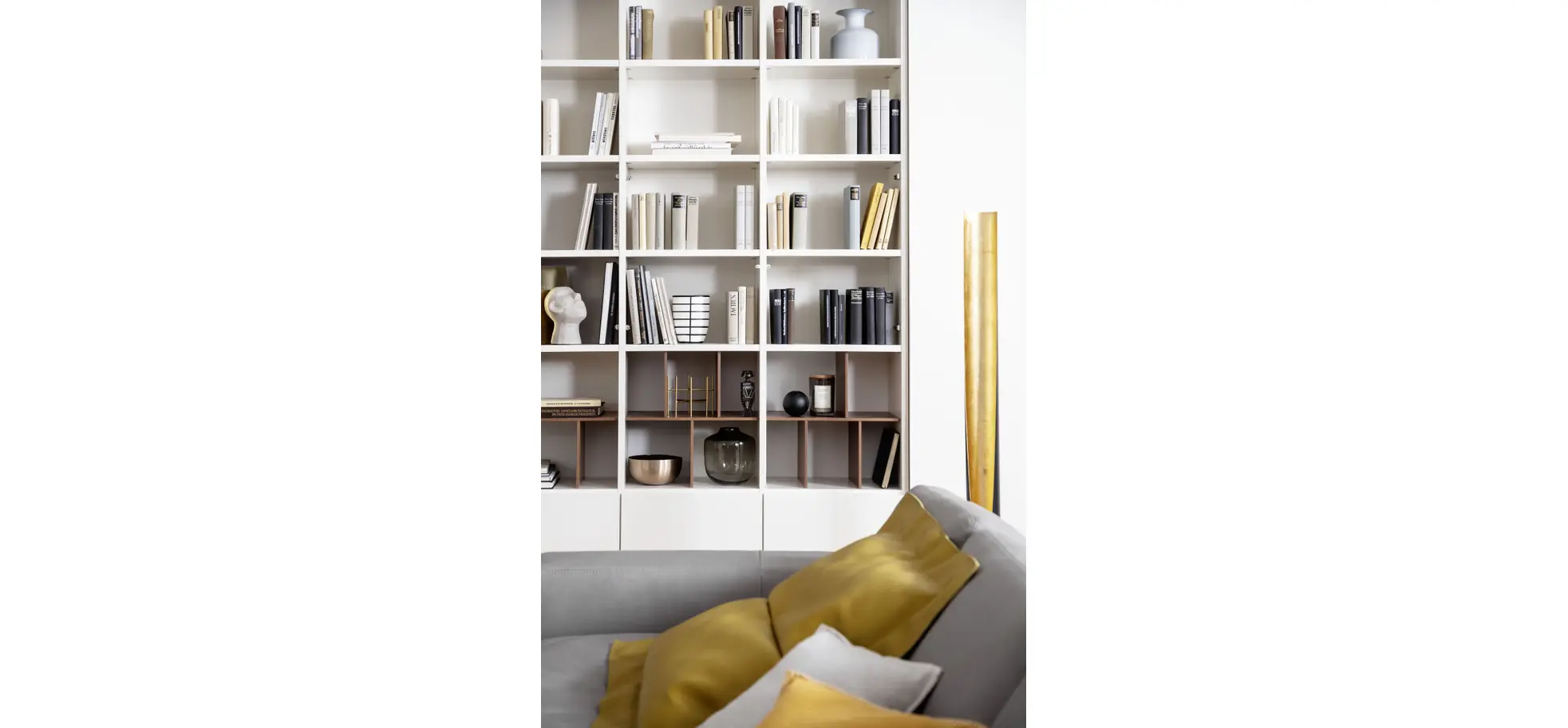 Wohnwand 3900 - B ca. 213 cm, Lack matt, Weiß