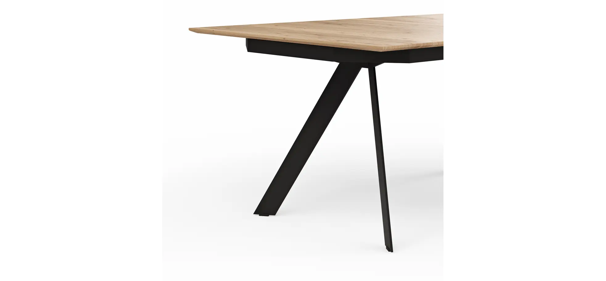 Esstisch Dinner - ausziehbar, LB ca. 180x100 cm, Eiche massiv