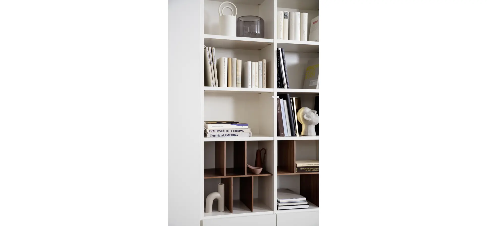 Wohnwand 3900 - B ca. 213 cm, Lack matt, Weiß