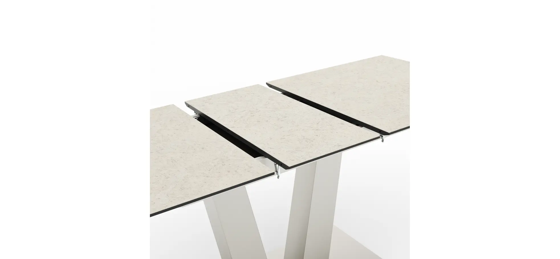 Esstisch Dinner - ausziehbar, LB ca. 160x 90 cm, HPL, Sand