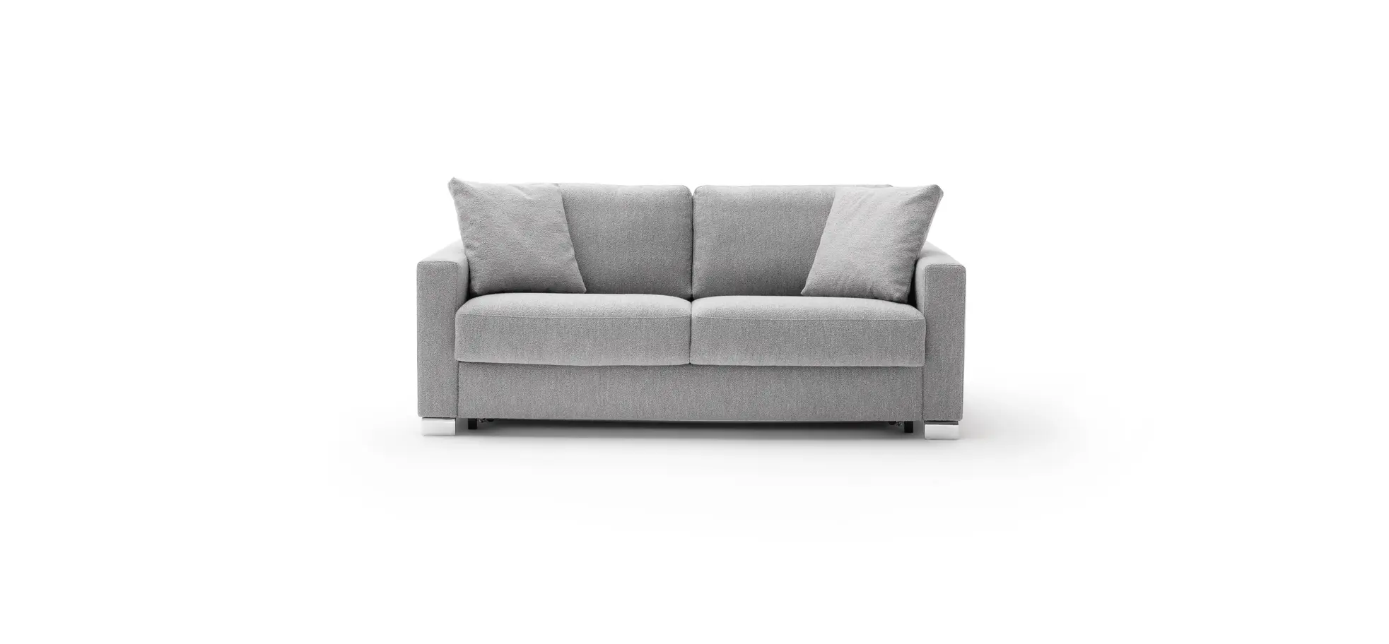 Sofa Nuoro - 2,5-Sitzer inkl. Schlaffunktion, Armlehne 1, Stoff, Grau