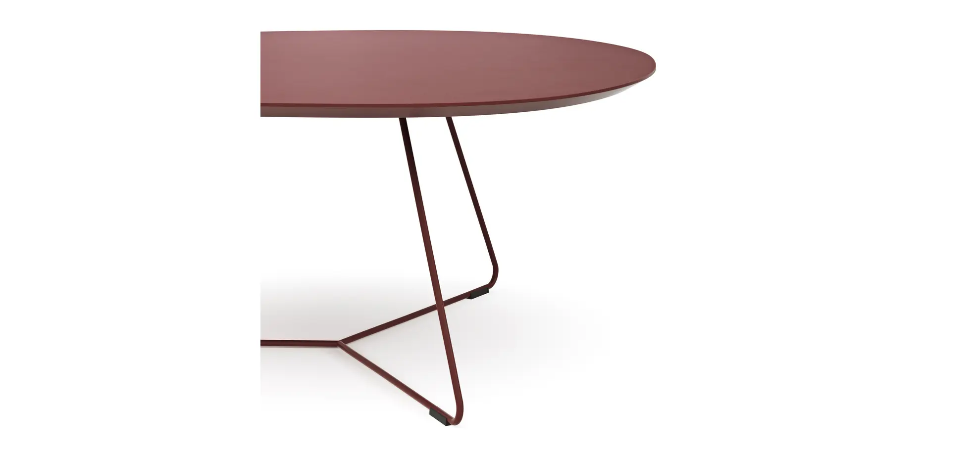 Couchtisch Fano - LBH ca. 121x75x38 cn, Fenix, Bordeaux