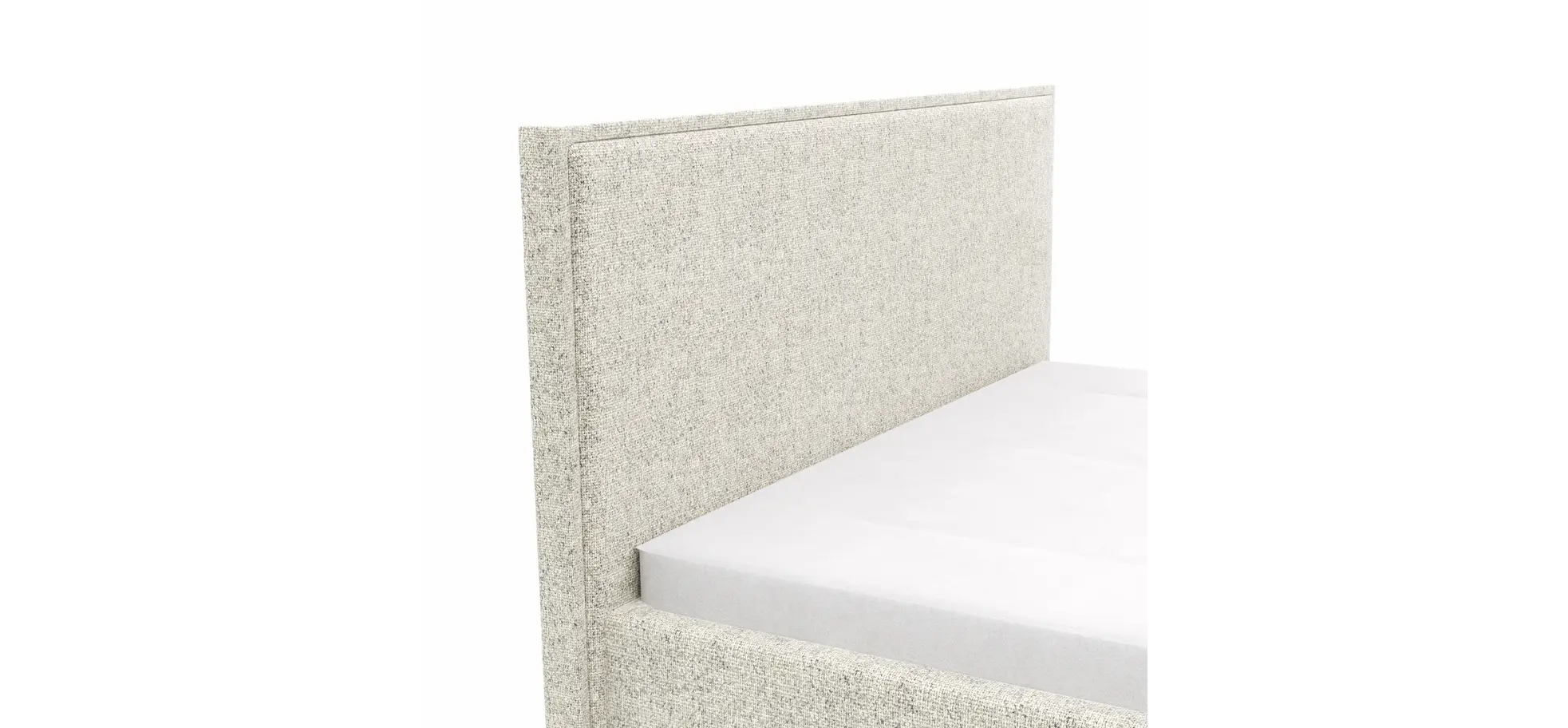 Bettgestell Carmen - Liegefläche ca. 140x200cm, Stoff, Beige