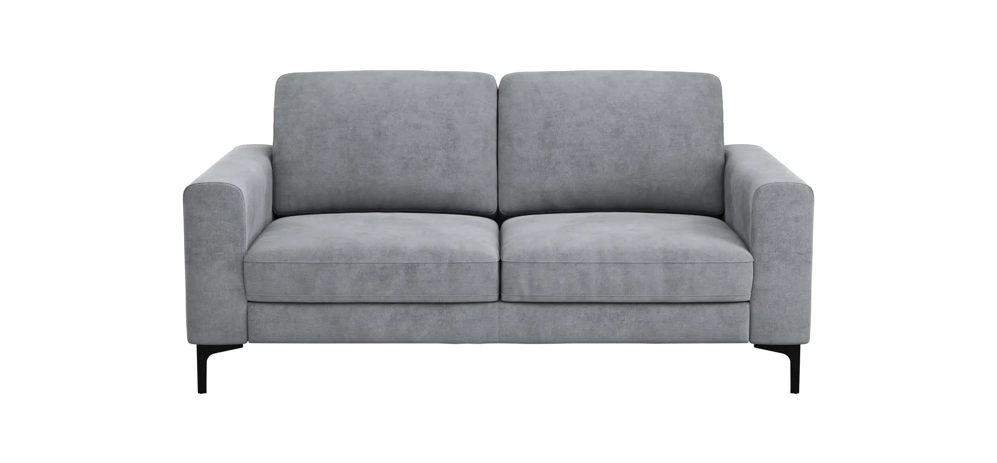 Sofa Oviedo - 2-Sitzer, Stoff, Grau 102362