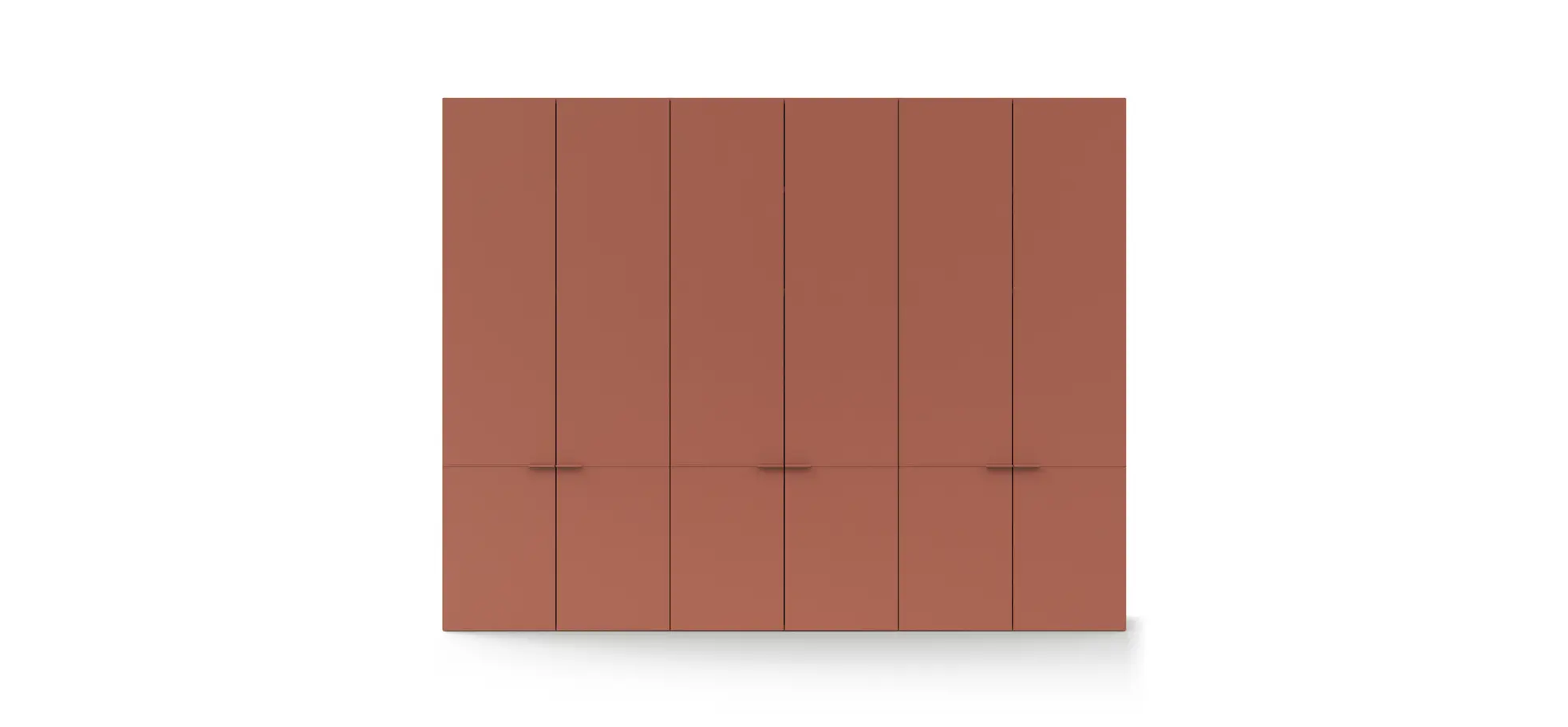 Drehtürenschrank Matera - BTH ca. 301x60x235 cm, Lack Matt, Pfirsich